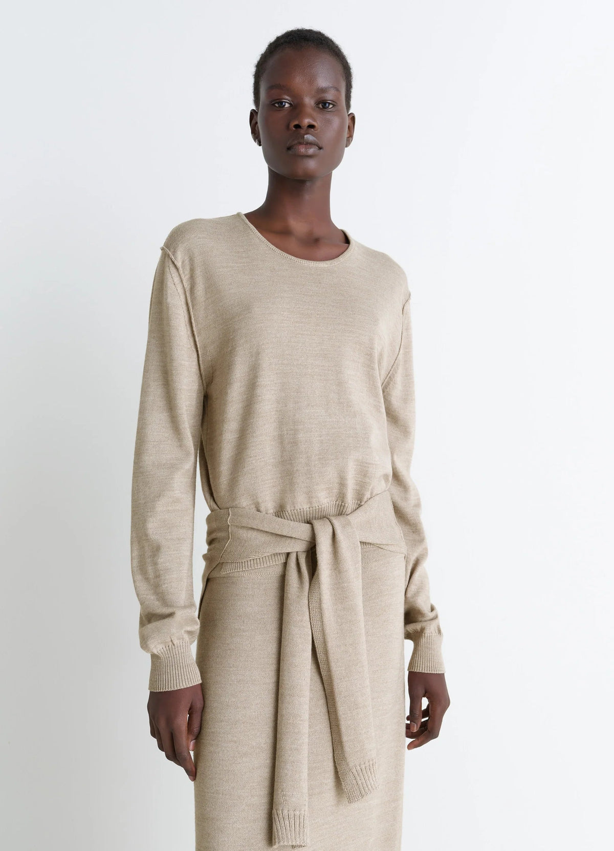 TROMPE L'OEIL CREW NECK JUMPER