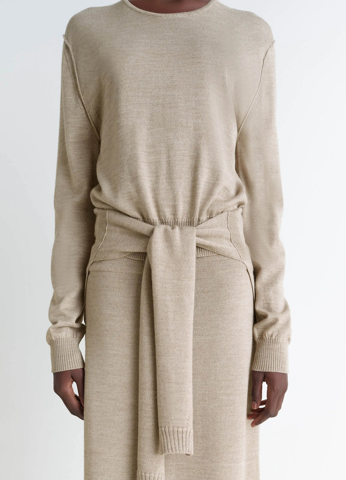 TROMPE L'OEIL CREW NECK JUMPER