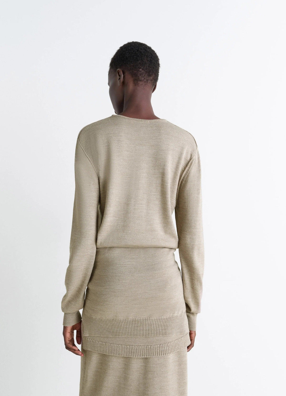 TROMPE L'OEIL CREW NECK JUMPER