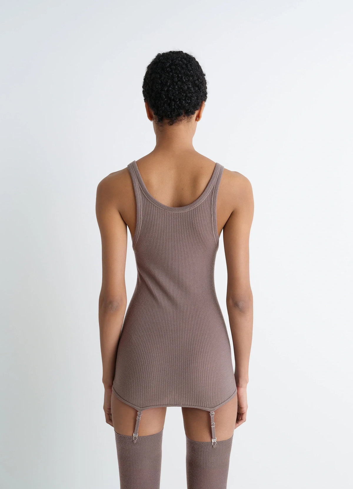SEAMLESS SHORT SLEEVES TANK TOP WITH  SUSPENDERS