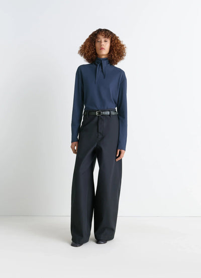 LONG SLEEVE FOULARD TOP