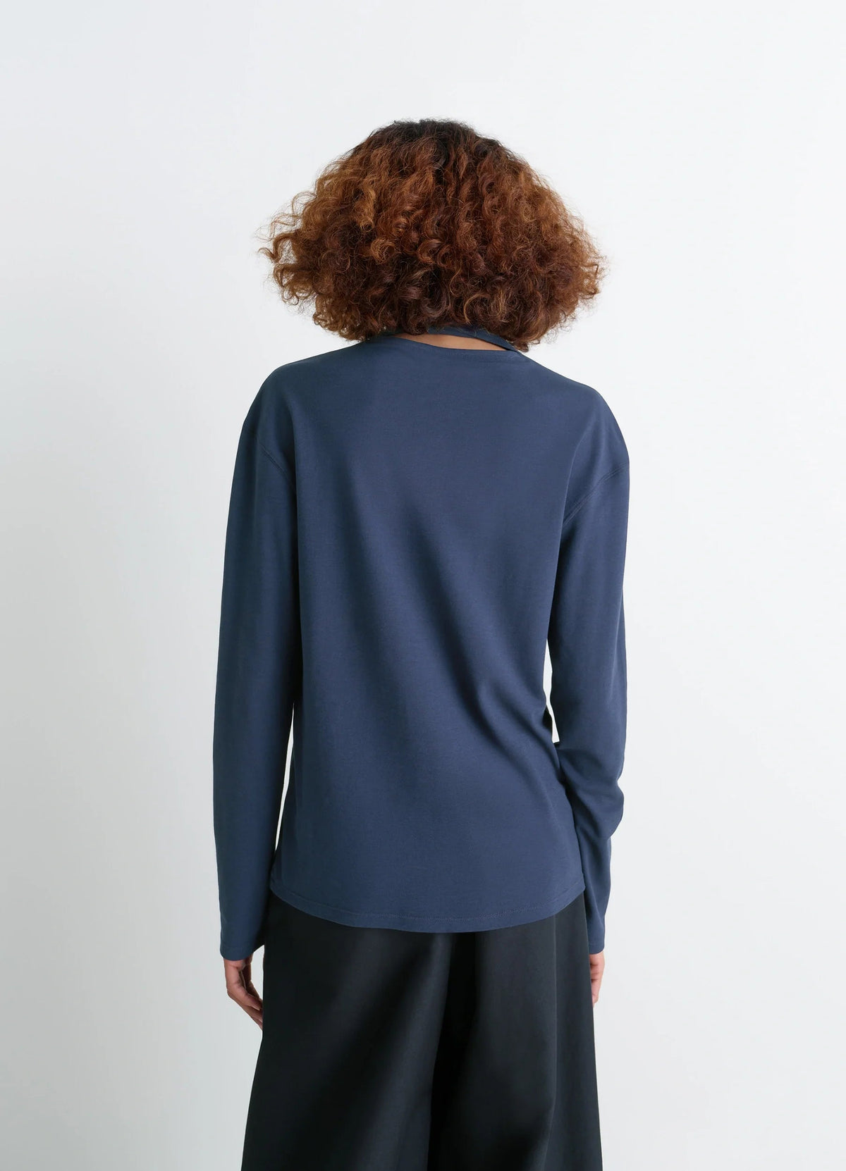 LONG SLEEVE FOULARD TOP
