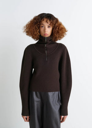 ZIPPED SWEATER