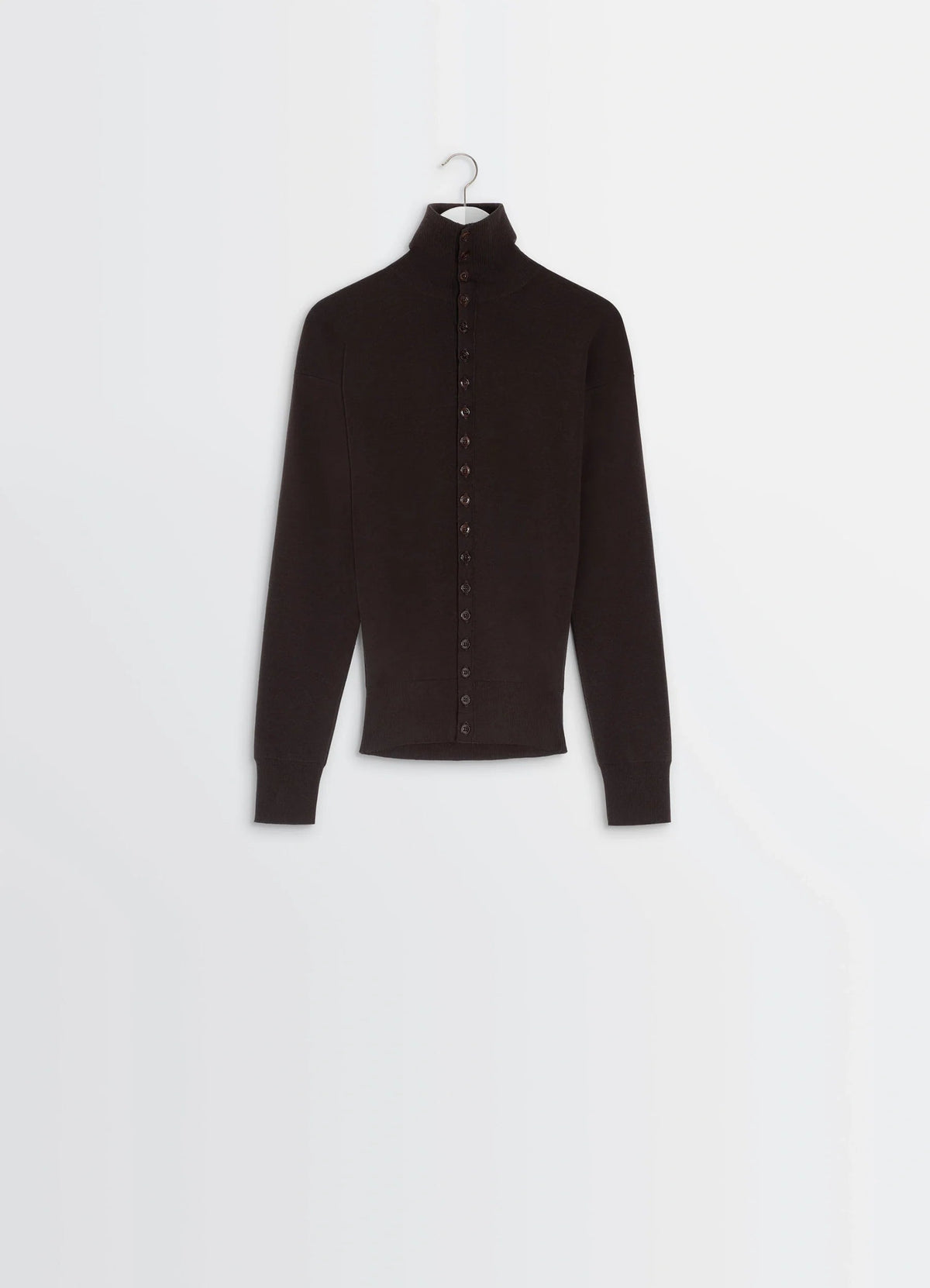 BUTTONED FITTED CARDIGAN