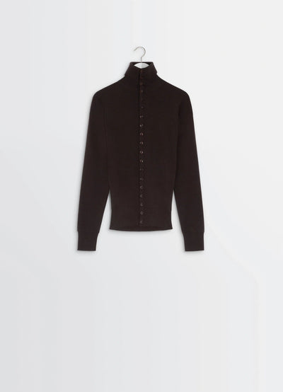 BUTTONED FITTED CARDIGAN