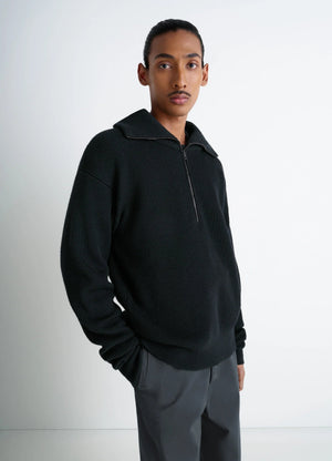 HALF ZIP SWEATER