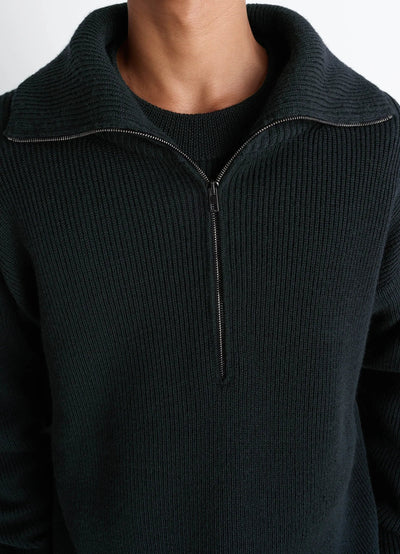 HALF ZIP SWEATER