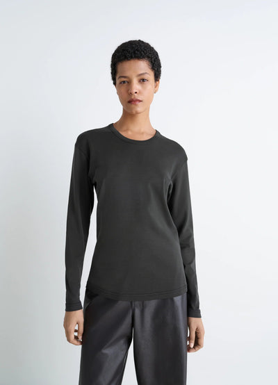 RIB LONG SLEEVE TOP