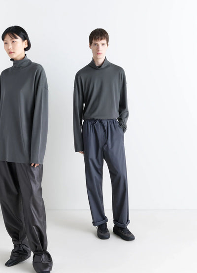 RELAXED MOCK NECK T-SHIRT