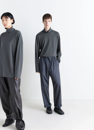 RELAXED MOCK NECK T-SHIRT