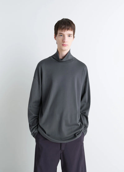 RELAXED MOCK NECK T-SHIRT