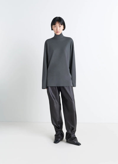 RELAXED MOCK NECK T-SHIRT