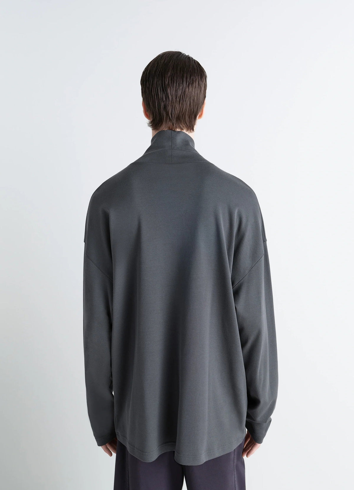 RELAXED MOCK NECK T-SHIRT