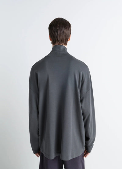 RELAXED MOCK NECK T-SHIRT