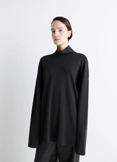 RELAXED MOCK NECK T-SHIRT