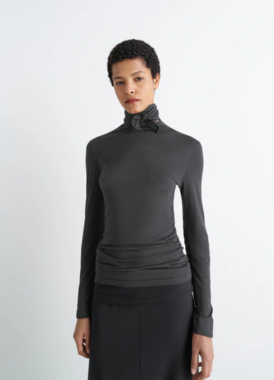 FOULARD TOP WITH PATCHS