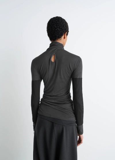 FOULARD TOP WITH PATCHS