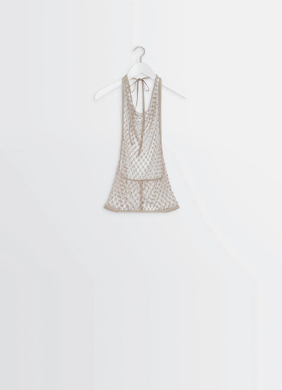 FISHNET HALTER TOP