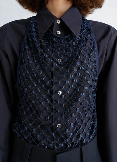 FISHNET HALTER TOP