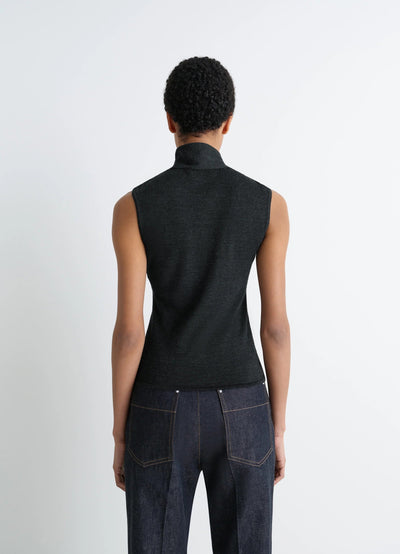 ASYMMETRICAL SLEEVELESHORT SLEEVES CARDIGAN